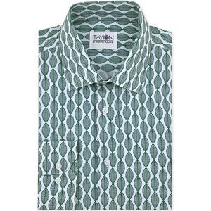 Tayion Collection Mens Printed Button Down Dress Shirt, NWT